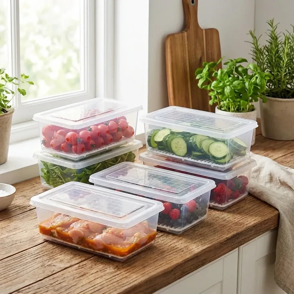 6-pack fridge storage boxes - home & kitchen