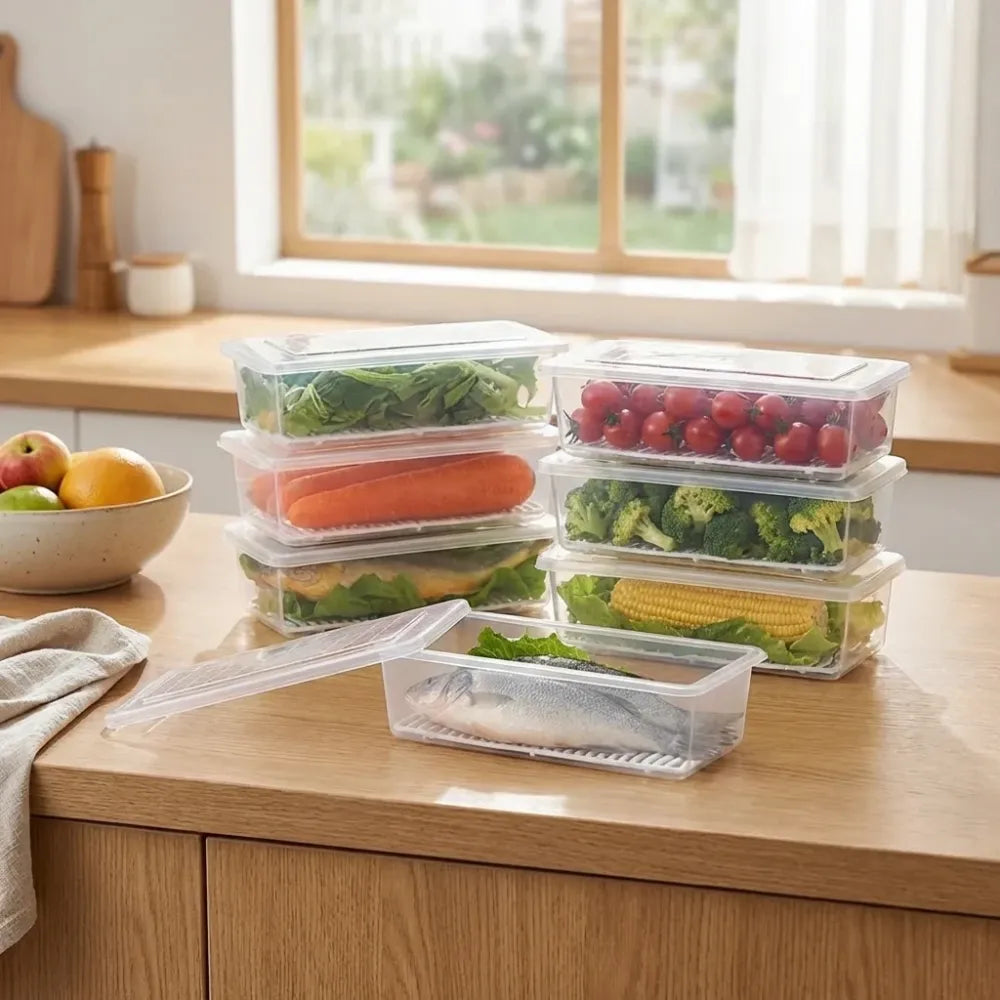 6-pack fridge storage boxes - home & kitchen