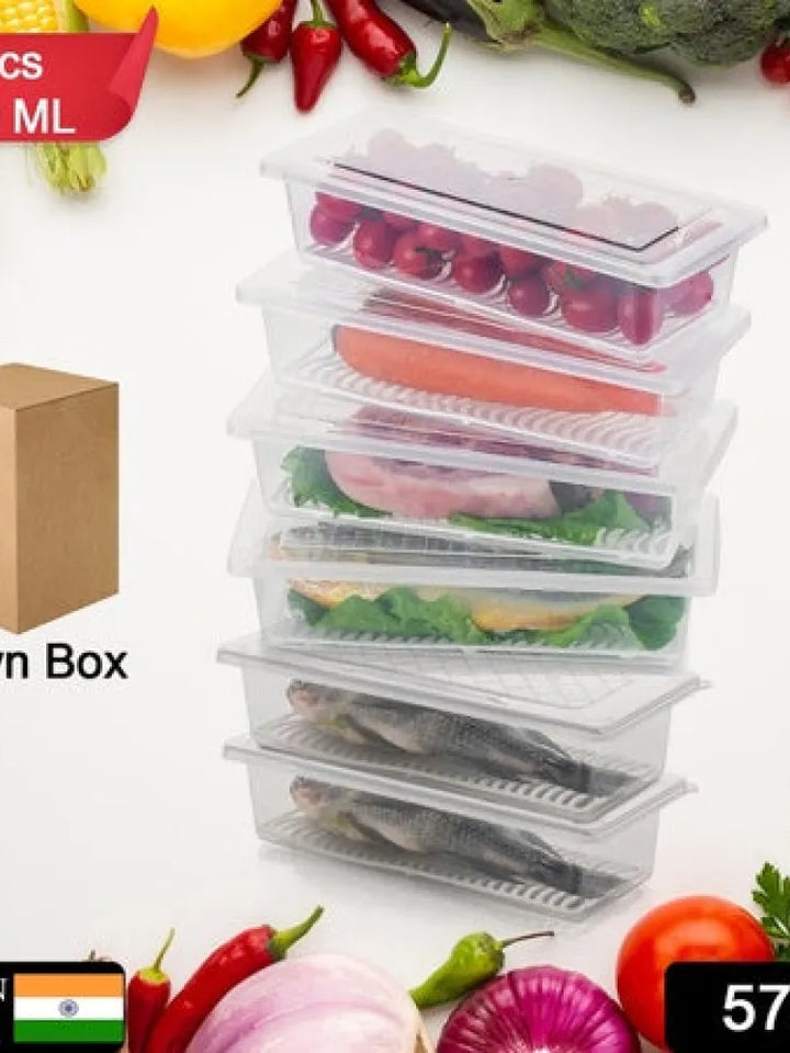 6-Pack Fridge Storage Boxes