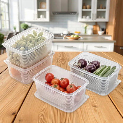 6 pcs multipurpose plastic food storage container set - home & kitchen