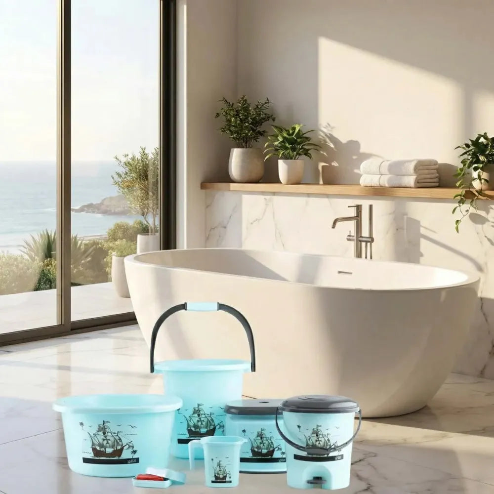 6-piece bathroom accessories set - home improvement