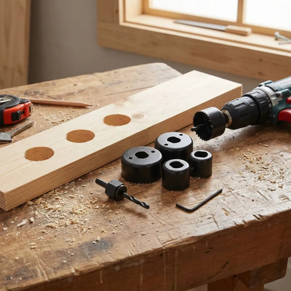 6-piece hole saw cutter set - hardware