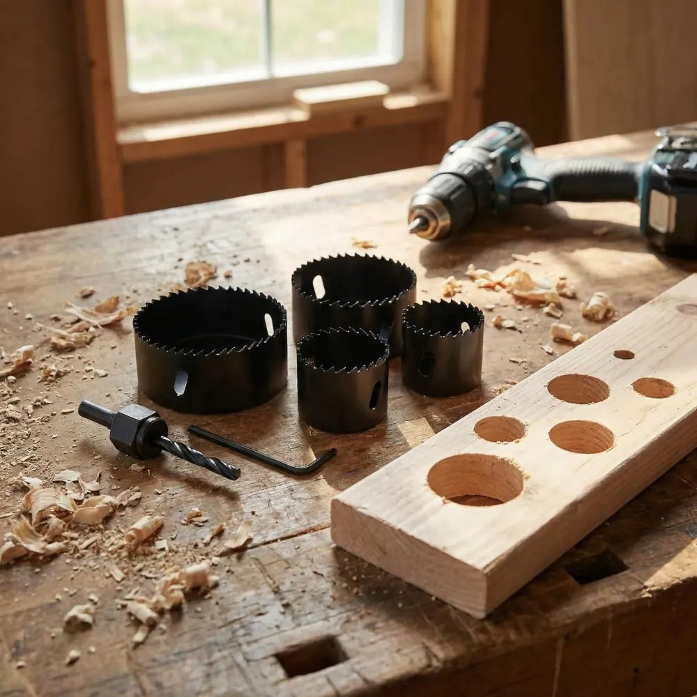 6-piece hole saw cutter set - hardware