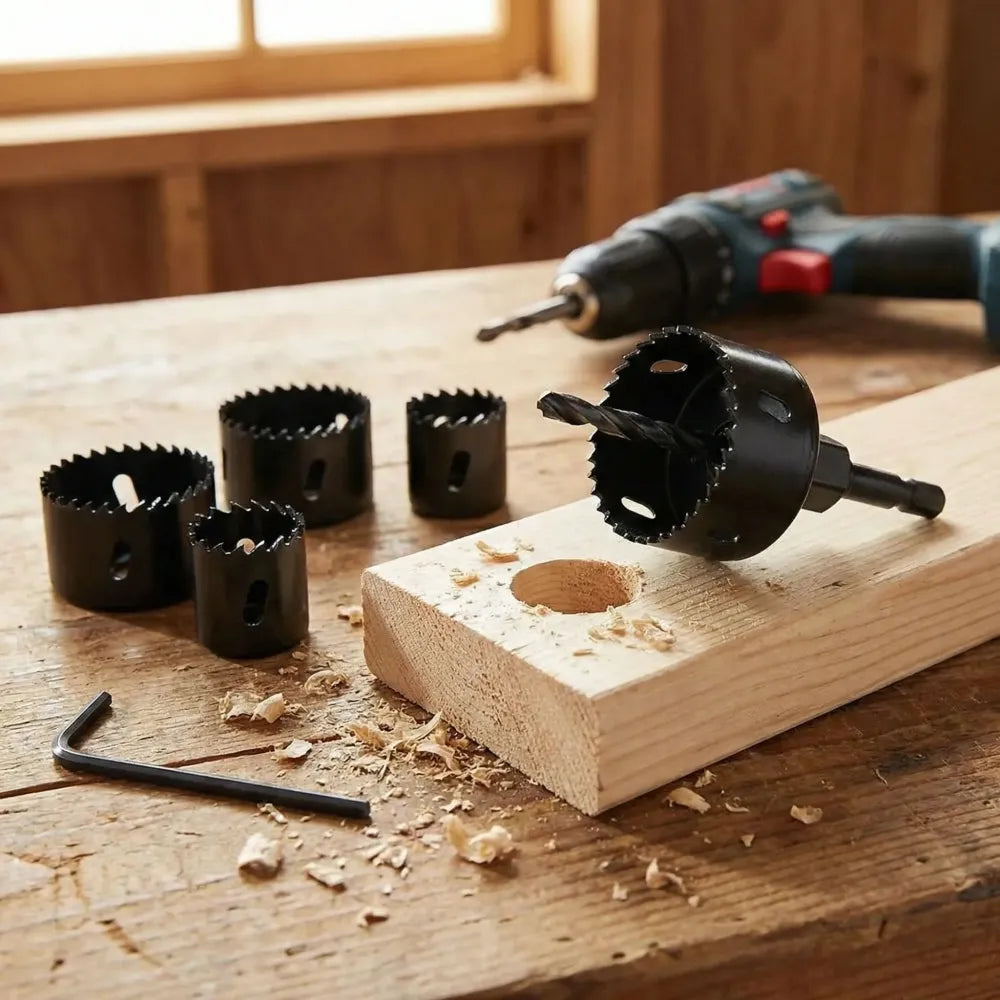 6-piece hole saw cutter set - hardware