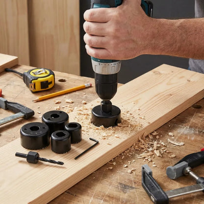 6-piece hole saw cutter set - hardware