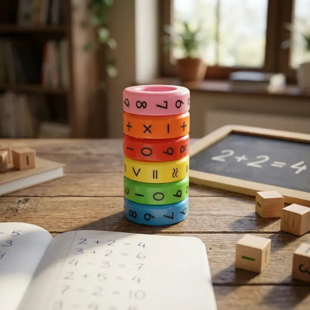 6-piece math magnetic toy set