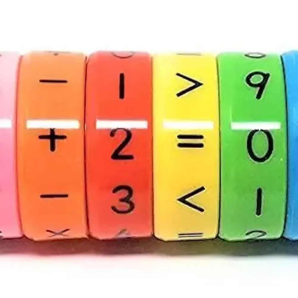 6-piece math magnetic toy set