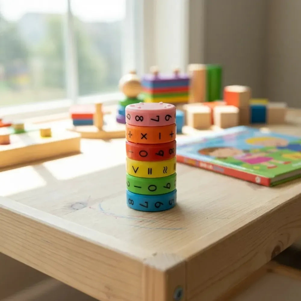 6-piece math magnetic toy set