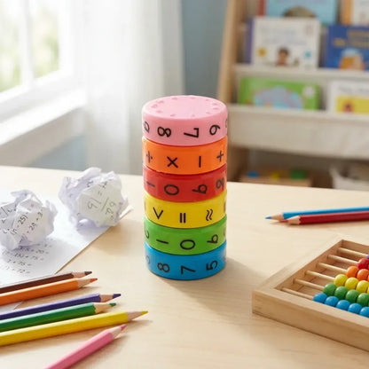 6-piece math magnetic toy set