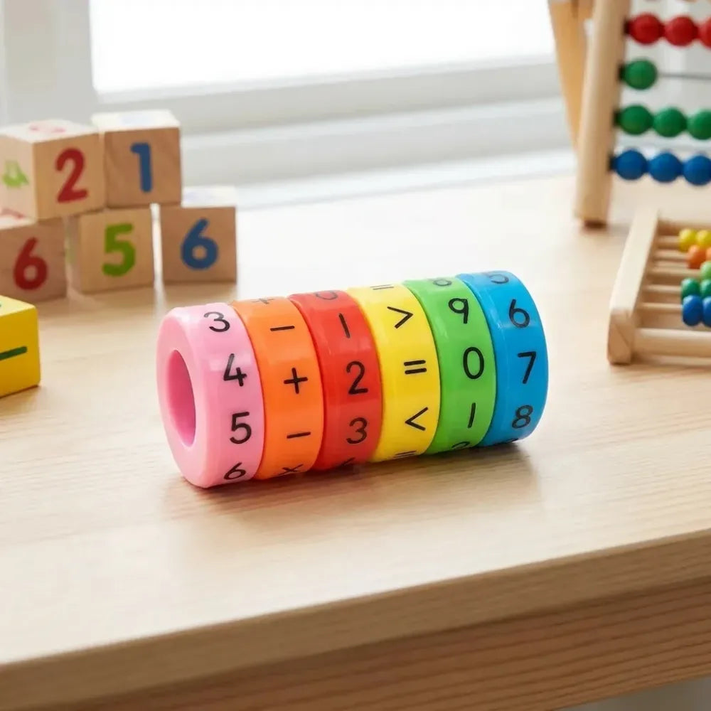 6-piece math magnetic toy set