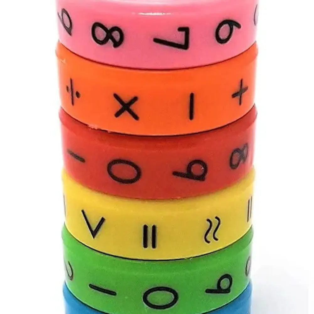 6-piece math magnetic toy set