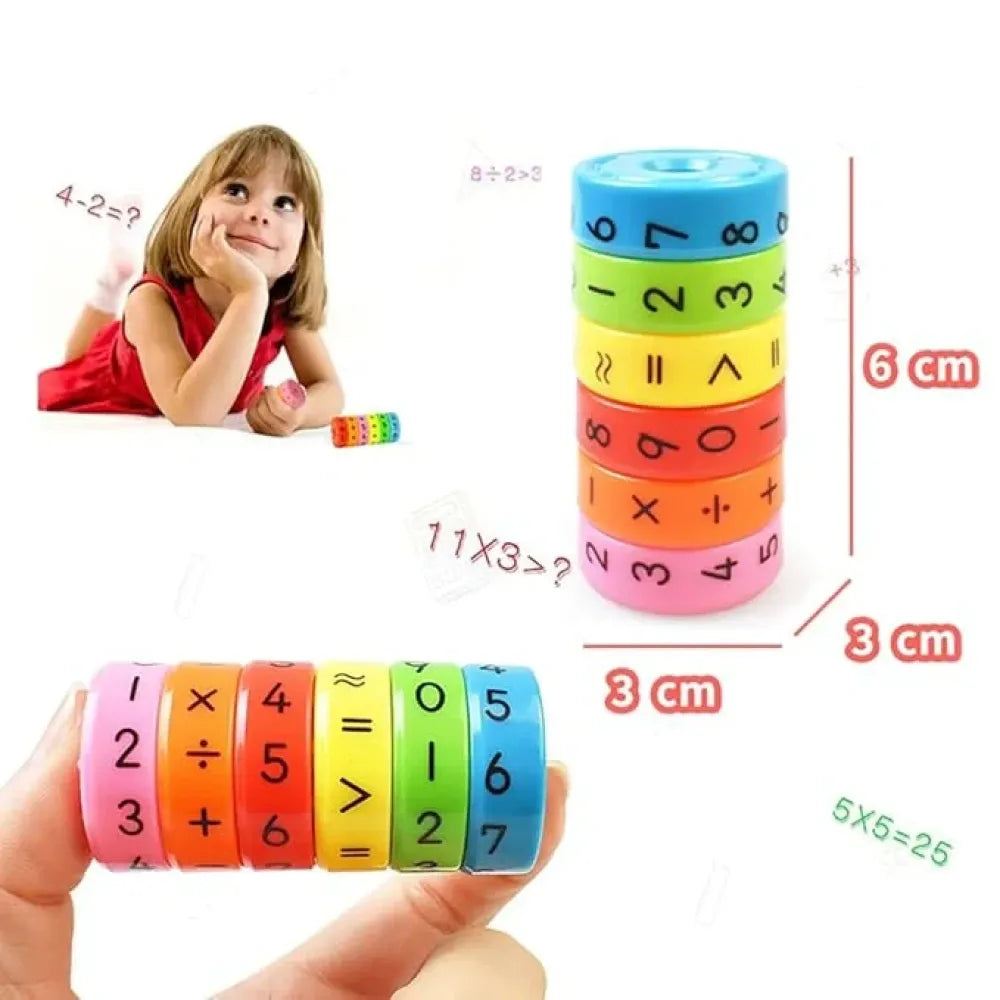6-piece math magnetic toy set