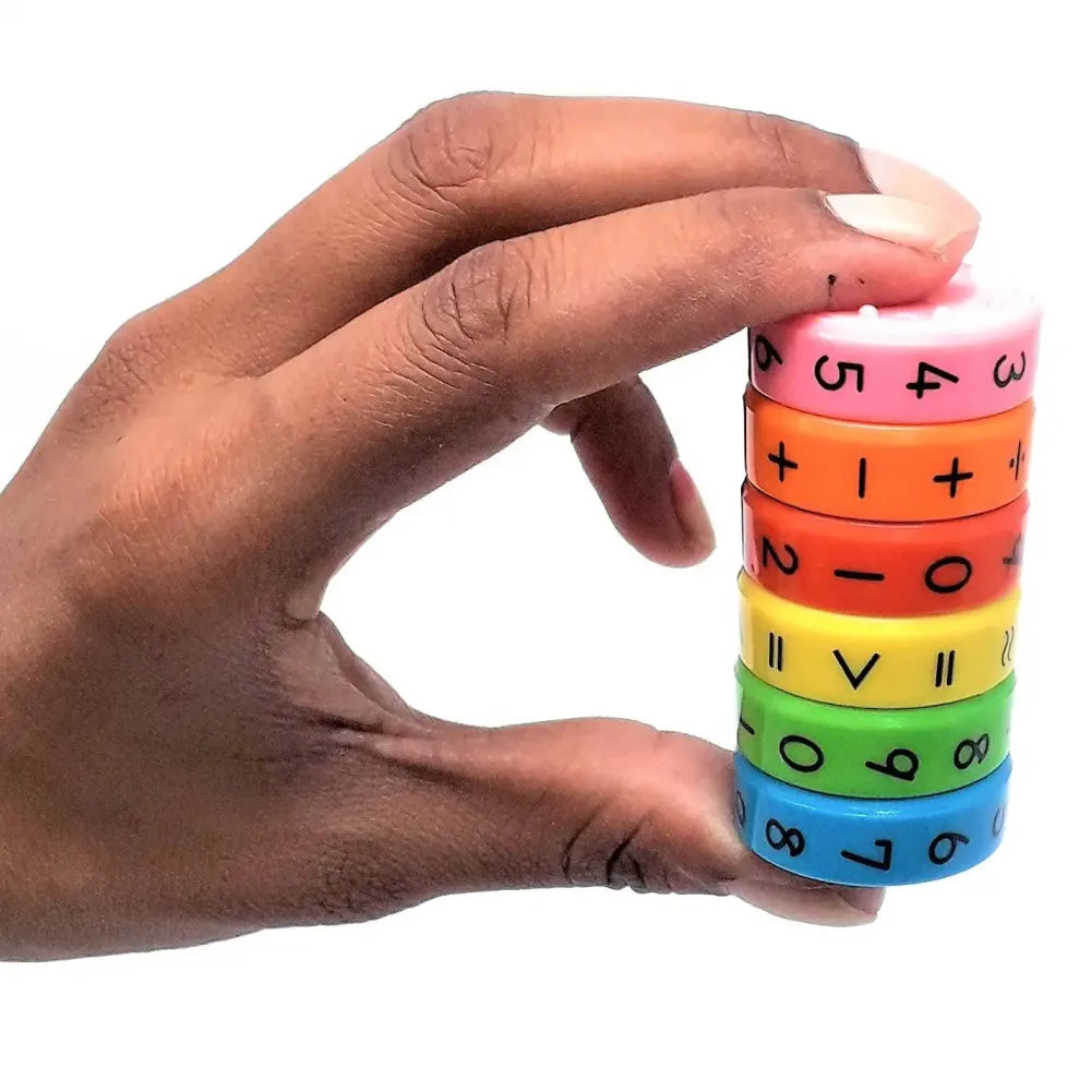 6-piece math magnetic toy set