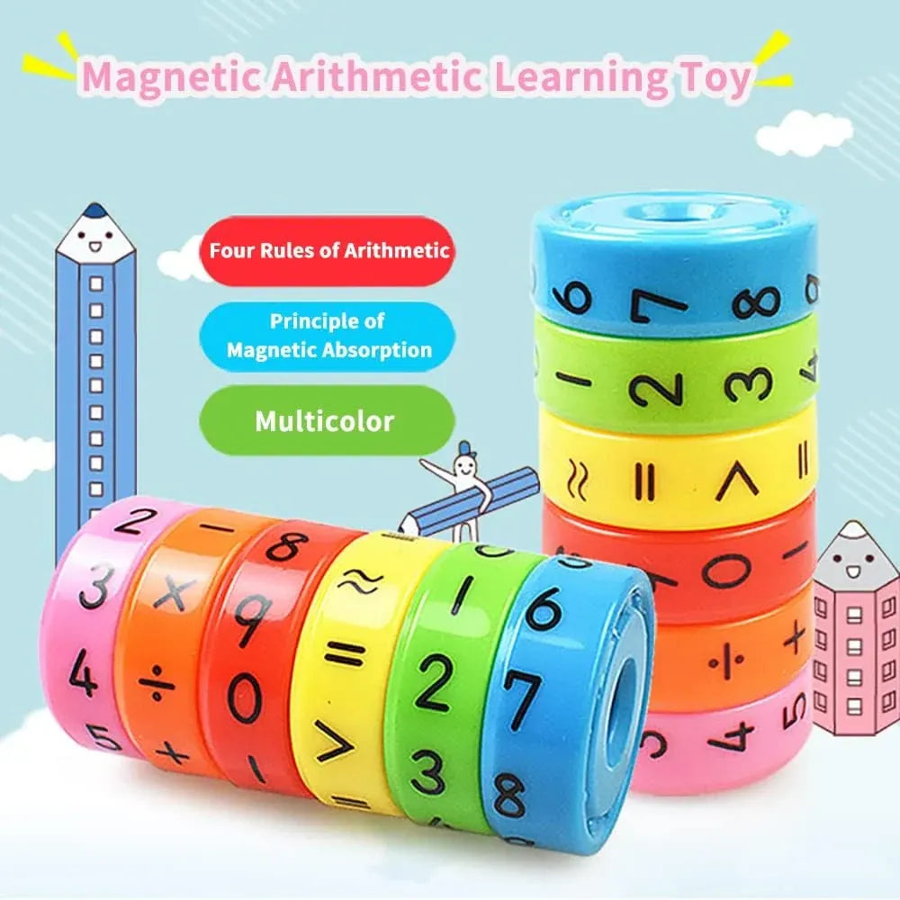 6-piece math magnetic toy set