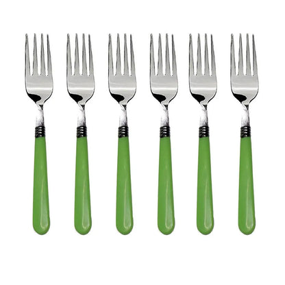 6-piece stainless steel forks - home & kitchen