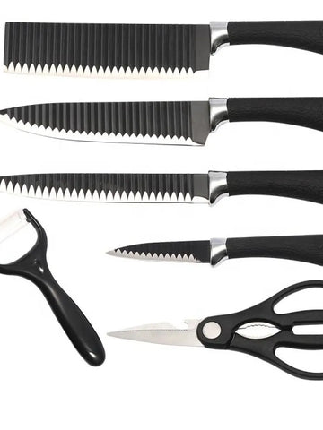 6-Piece Stainless Steel Knife Set