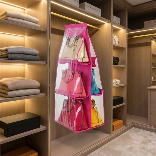 6-pocket hanging bag organizer