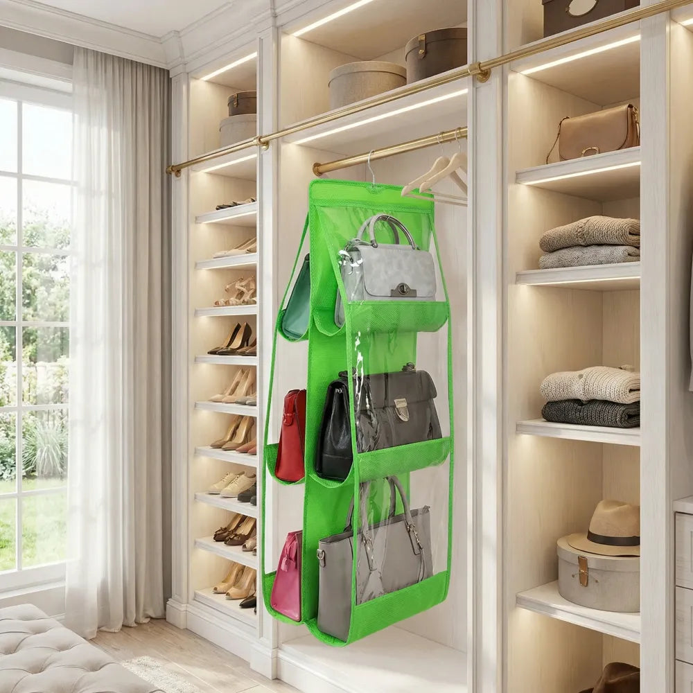 6-pocket hanging bag organizer