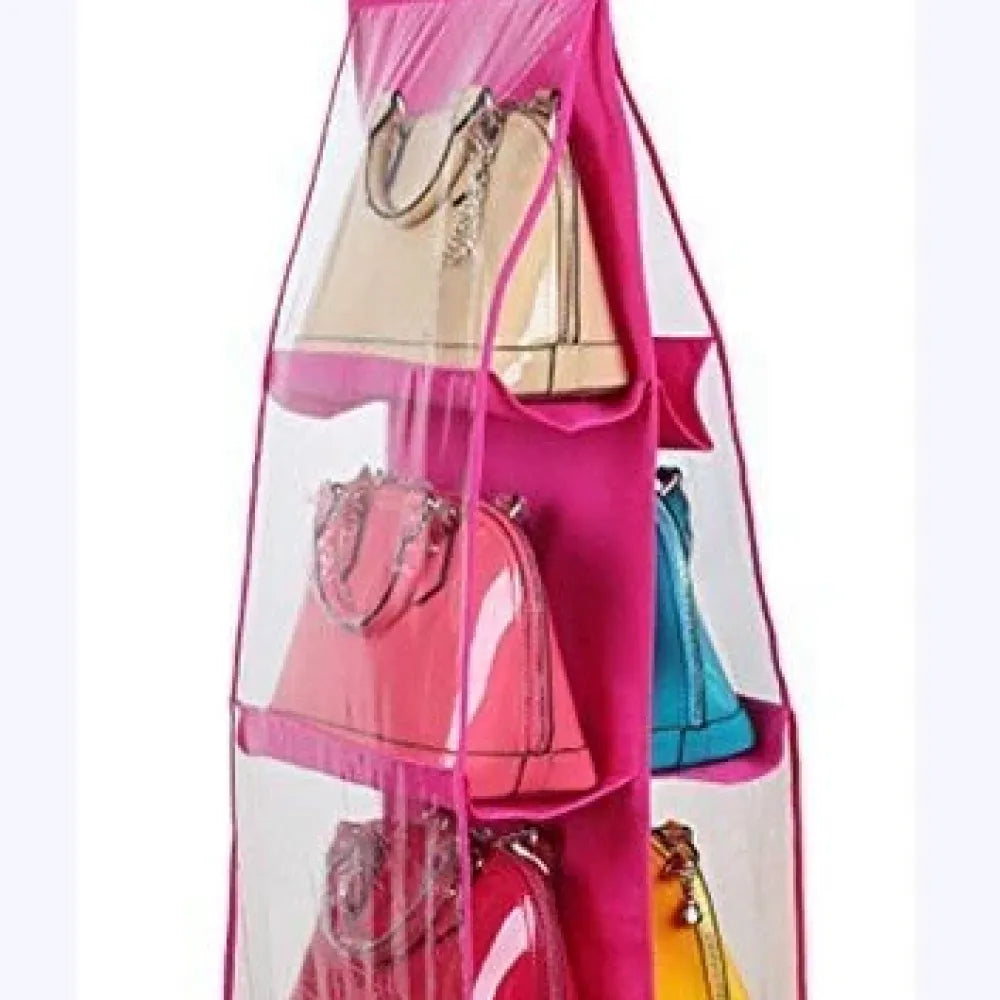 6-pocket hanging bag organizer