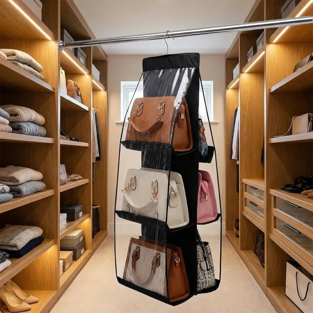 6-pocket hanging bag organizer