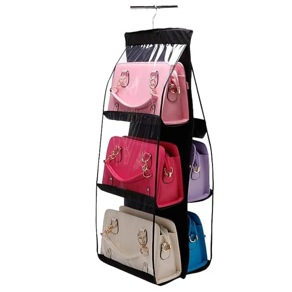 6-pocket hanging bag organizer