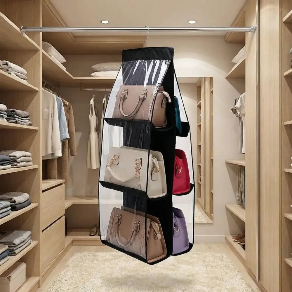 6-pocket hanging bag organizer