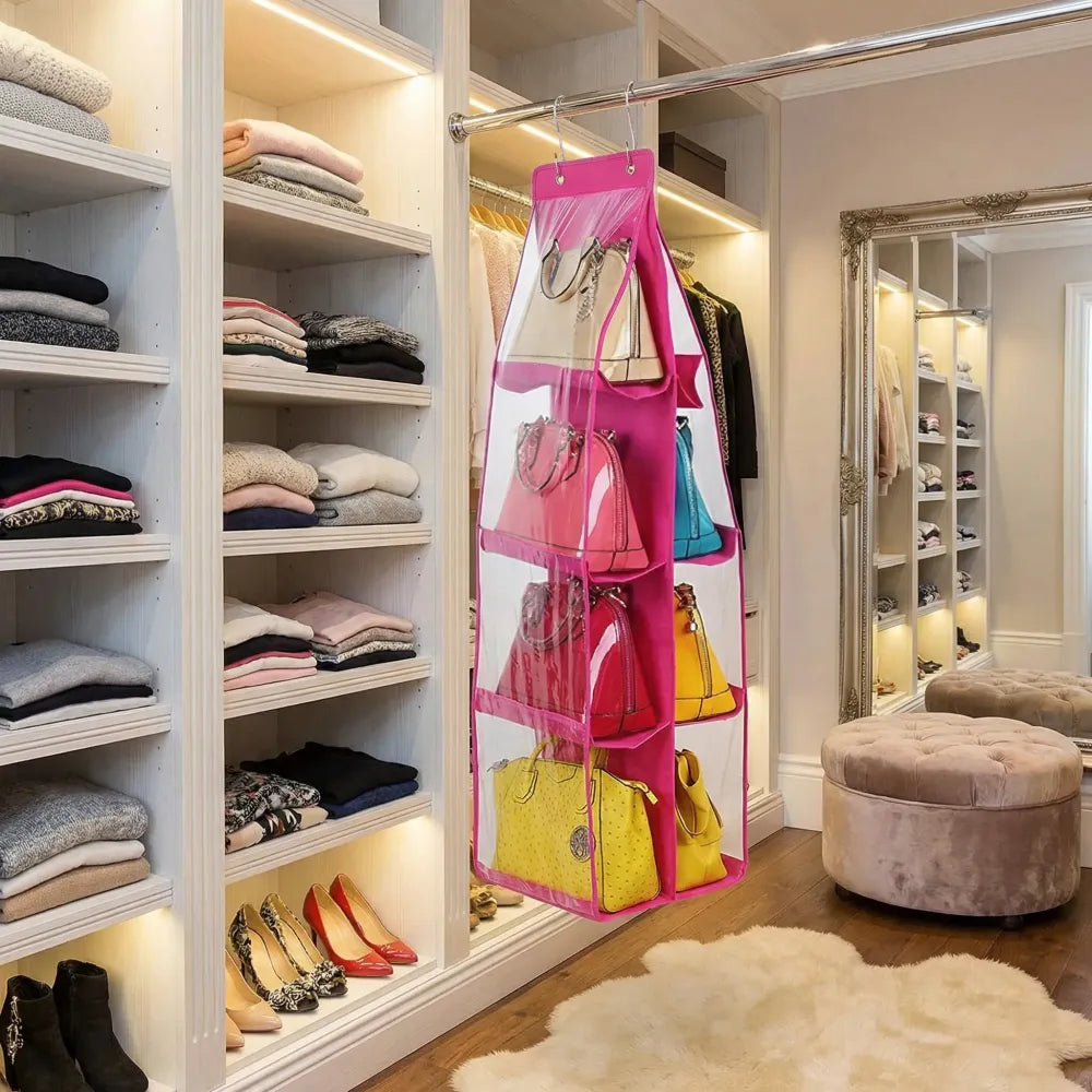 6-pocket hanging bag organizer