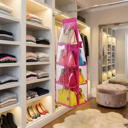 6-pocket hanging bag organizer