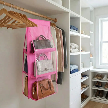 6-pocket hanging purse organizer - home improvement