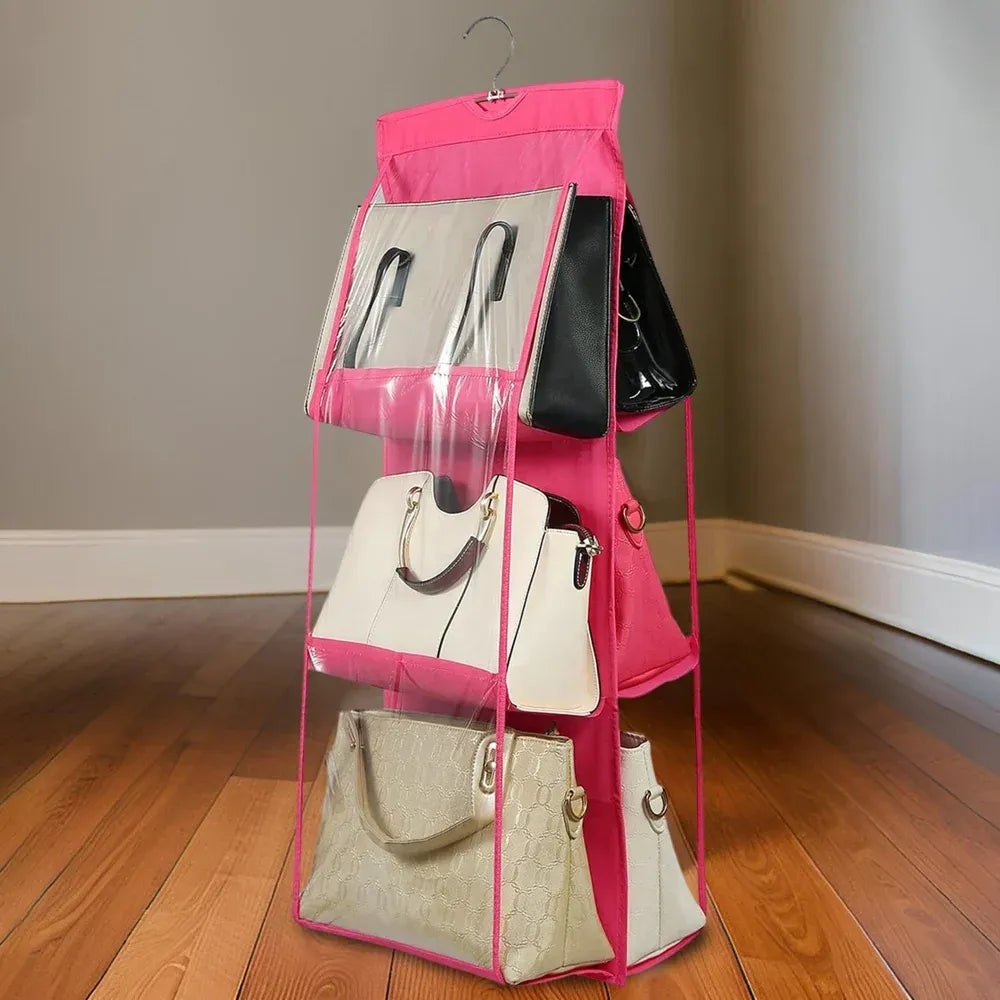 6-pocket hanging purse organizer - home improvement