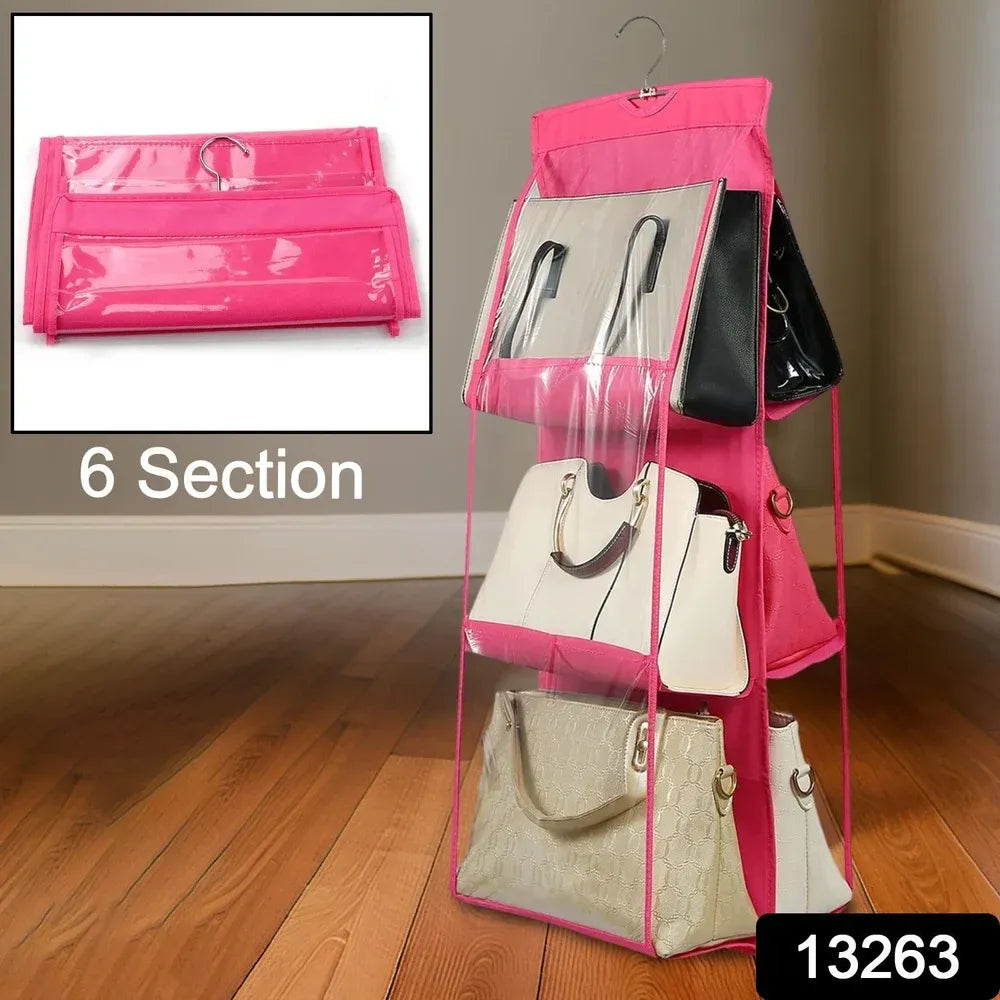 6-pocket hanging purse organizer - home improvement