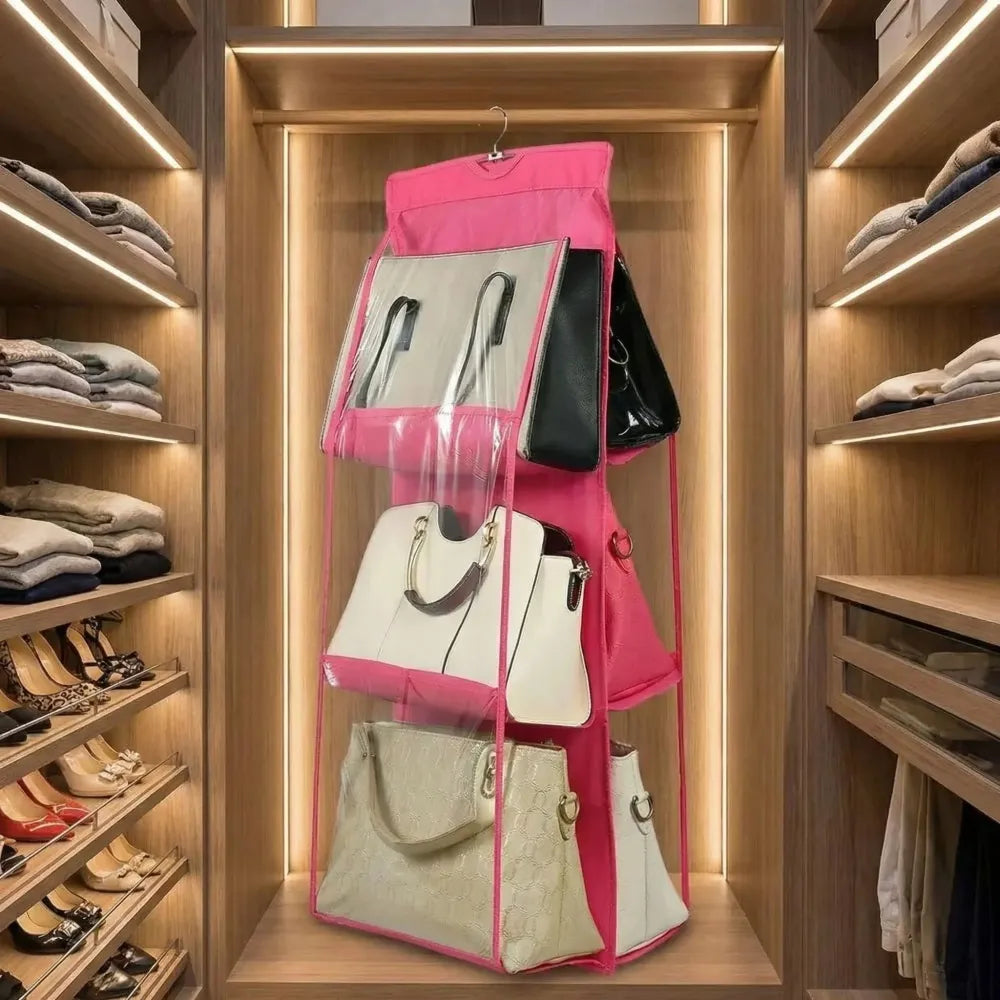 6-pocket hanging purse organizer - home improvement