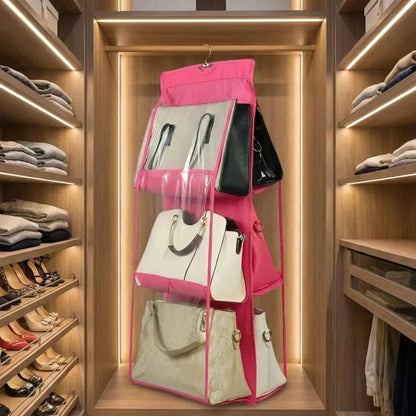6-pocket hanging purse organizer - home improvement
