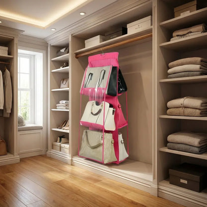 6-pocket hanging purse organizer - home improvement