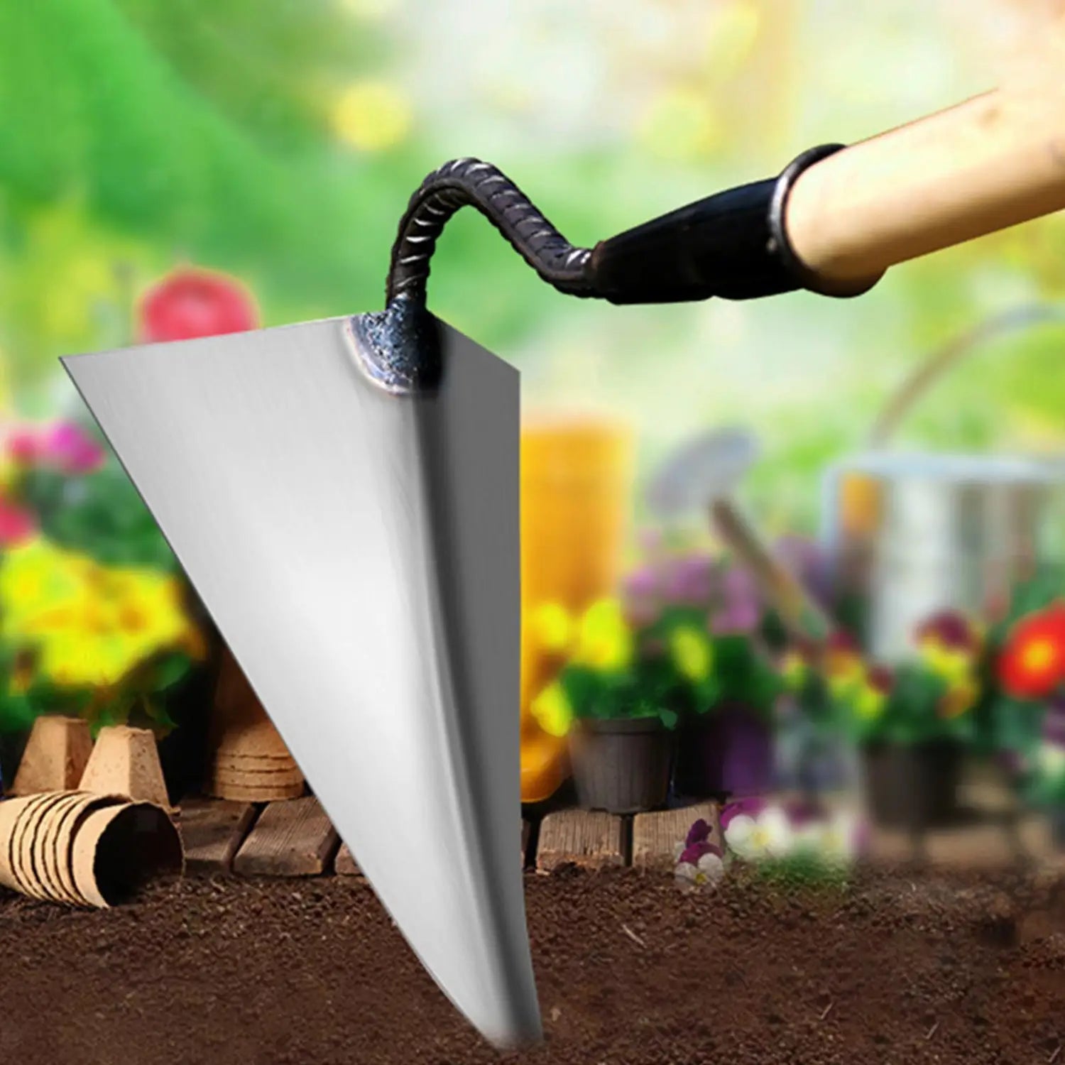 Weed remover & soil loosening tool