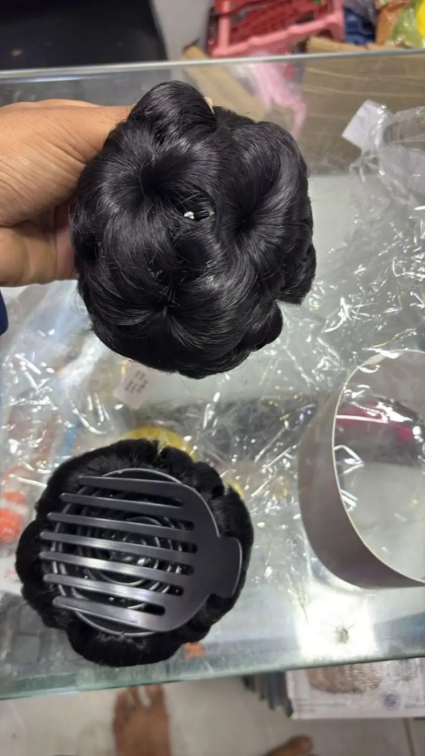 Fancy hair bun