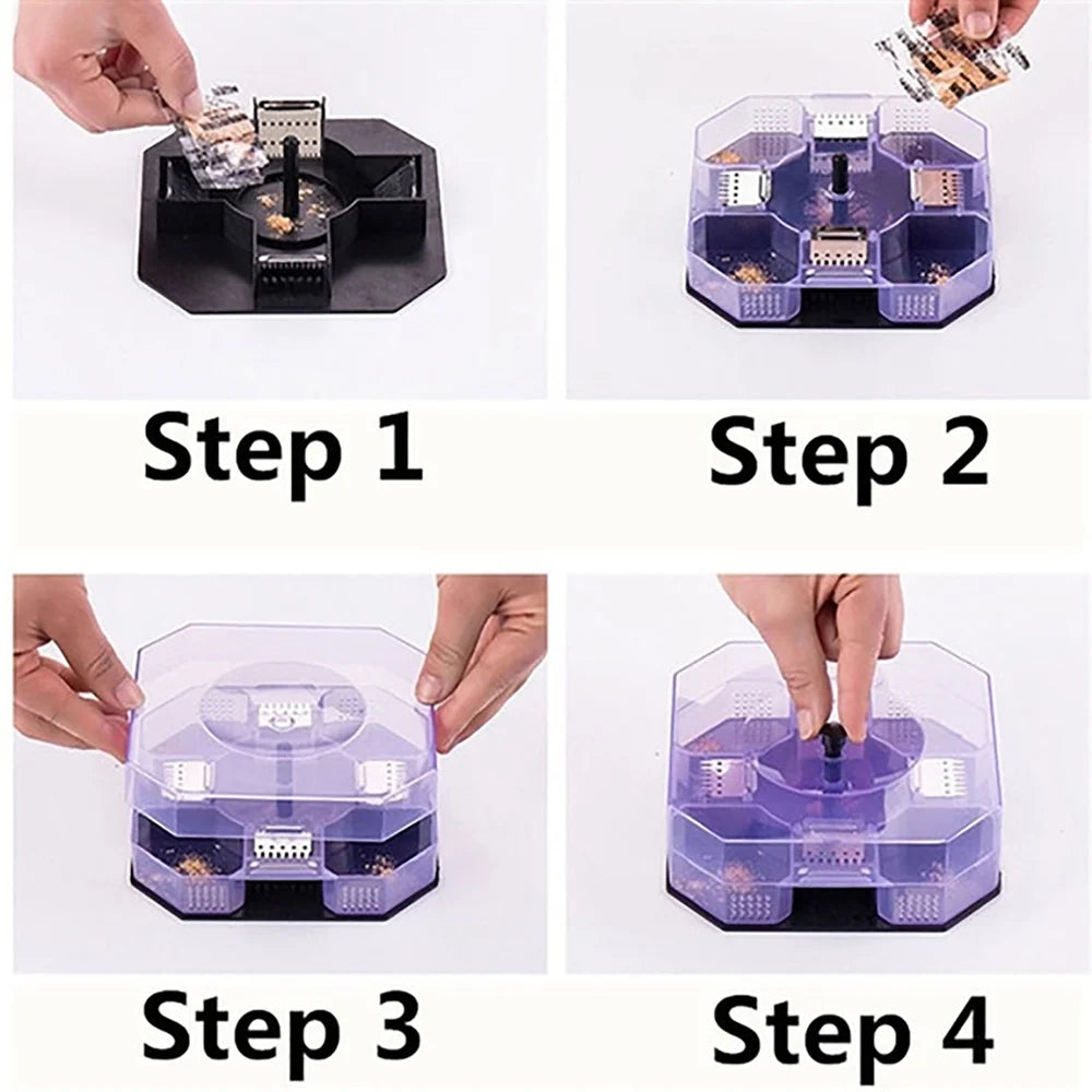 Reusable cockroach trap box