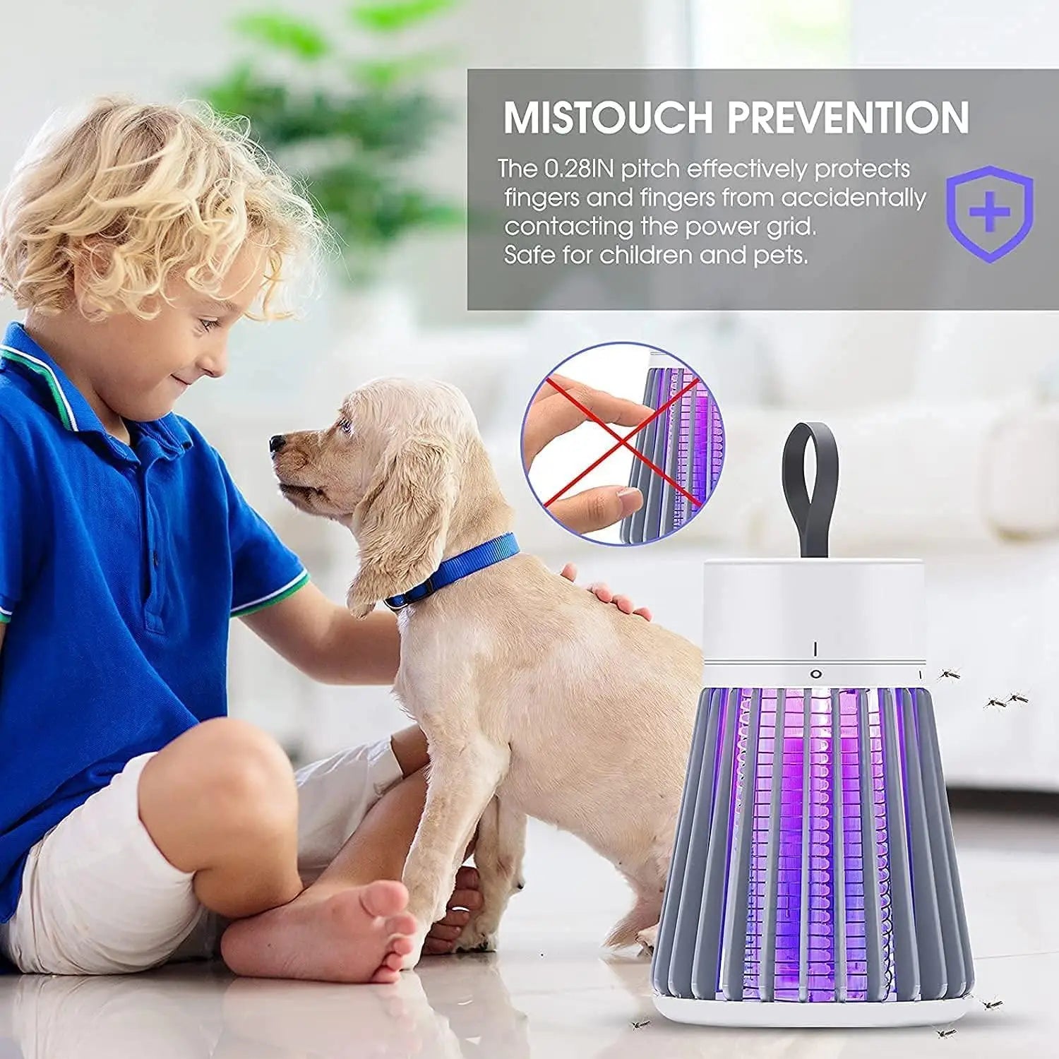 Electric shock mosquito killer racket