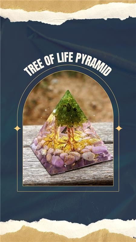 Tree of life peridot orgon pyramid