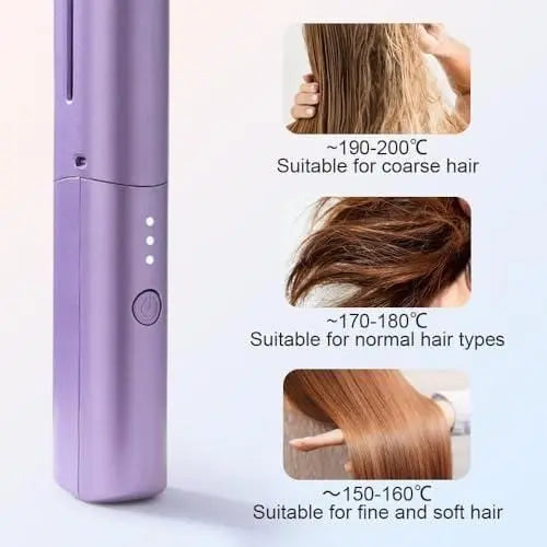 Rechargeable hot comb straightener