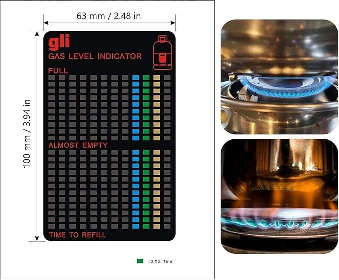 Gas bottle level indicator (pack of 1)