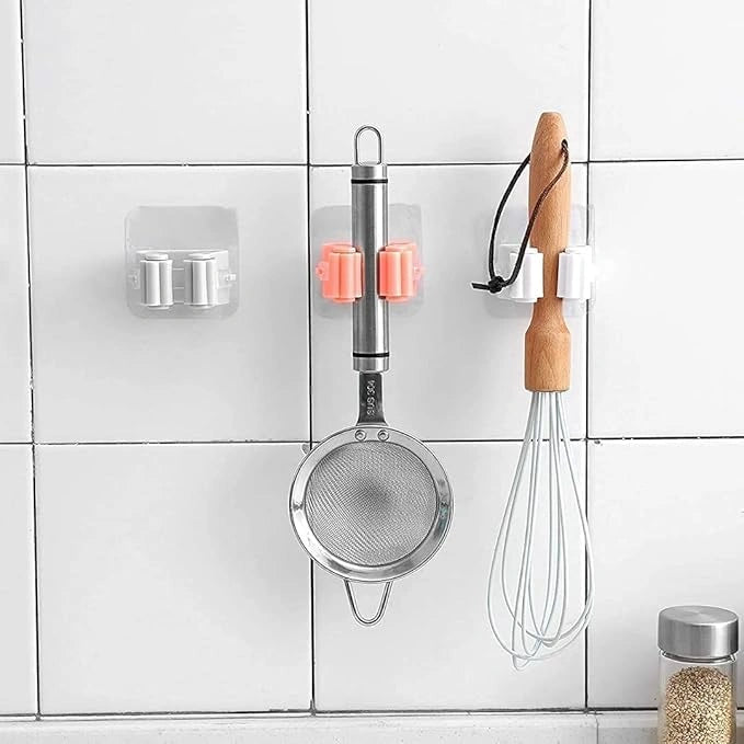 Mop holder wall hooks (4-pack)