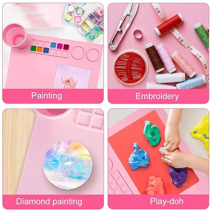 Silicone craft mat for kids – mess-free fun