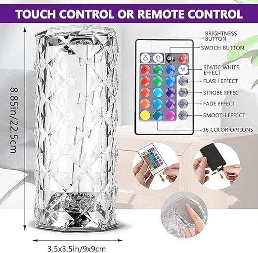 Crystal touch night light
