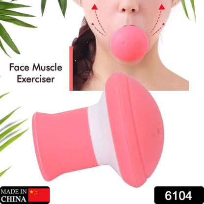 6104 silicone facial jaw exerciser breathing type face slimmer lift inhaling exhaling tool look younger and healthier