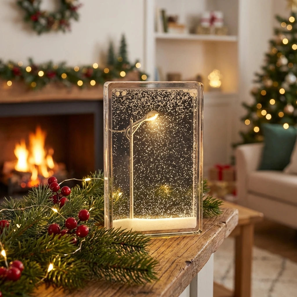 Snow Scene Light Street Lamp