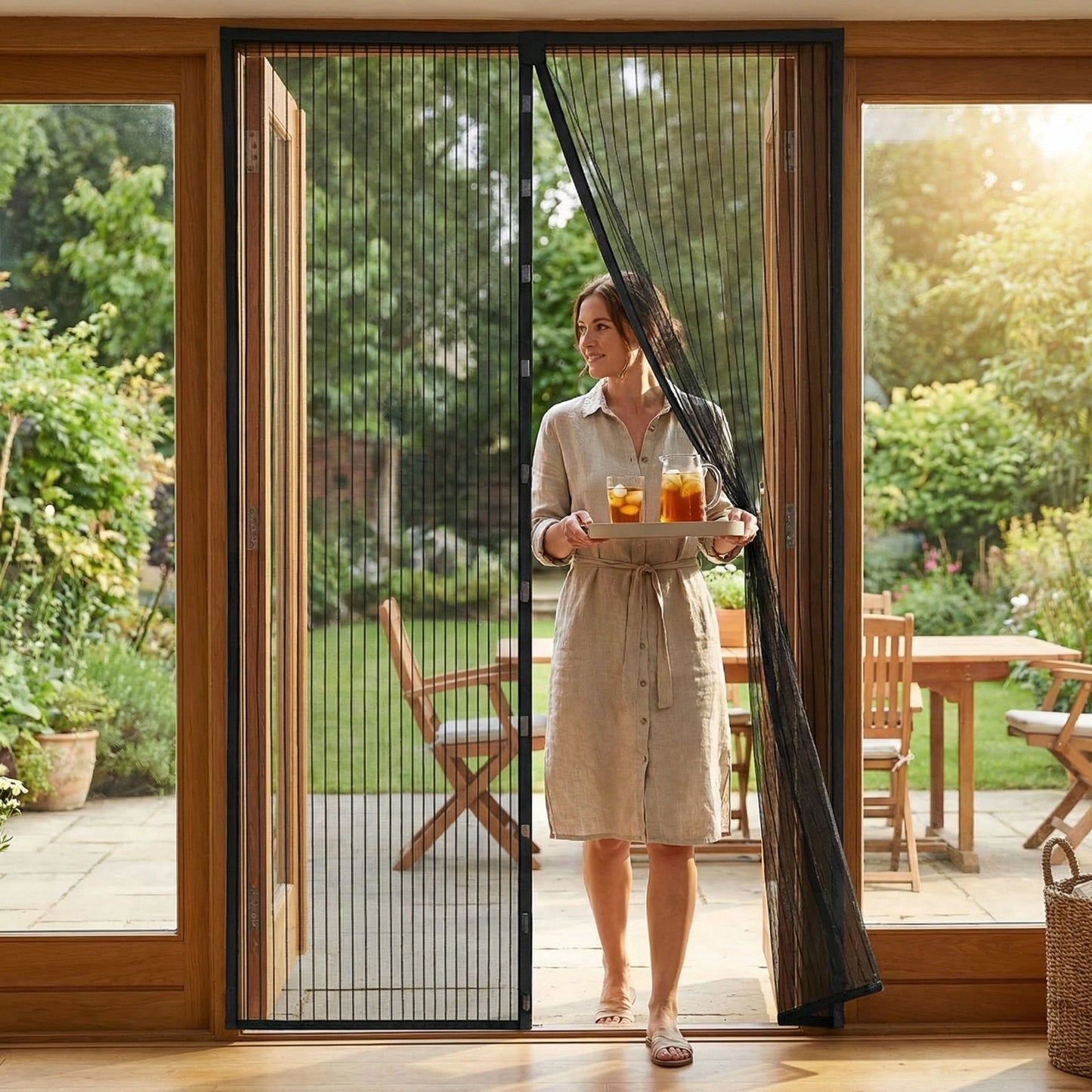 Door Curtain-Mesh (Pack of 2)