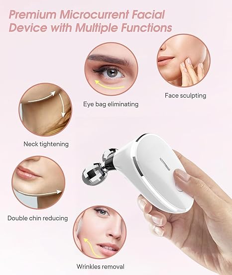 Microcurrent face lift roller