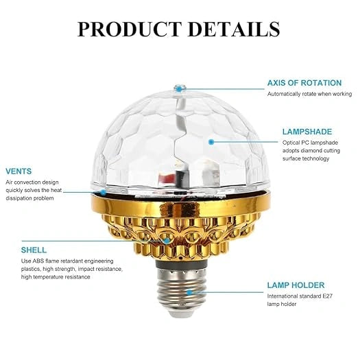 Rotating magic ball light
