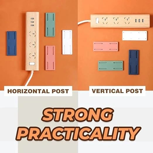 Power strip fixer wall mount holder